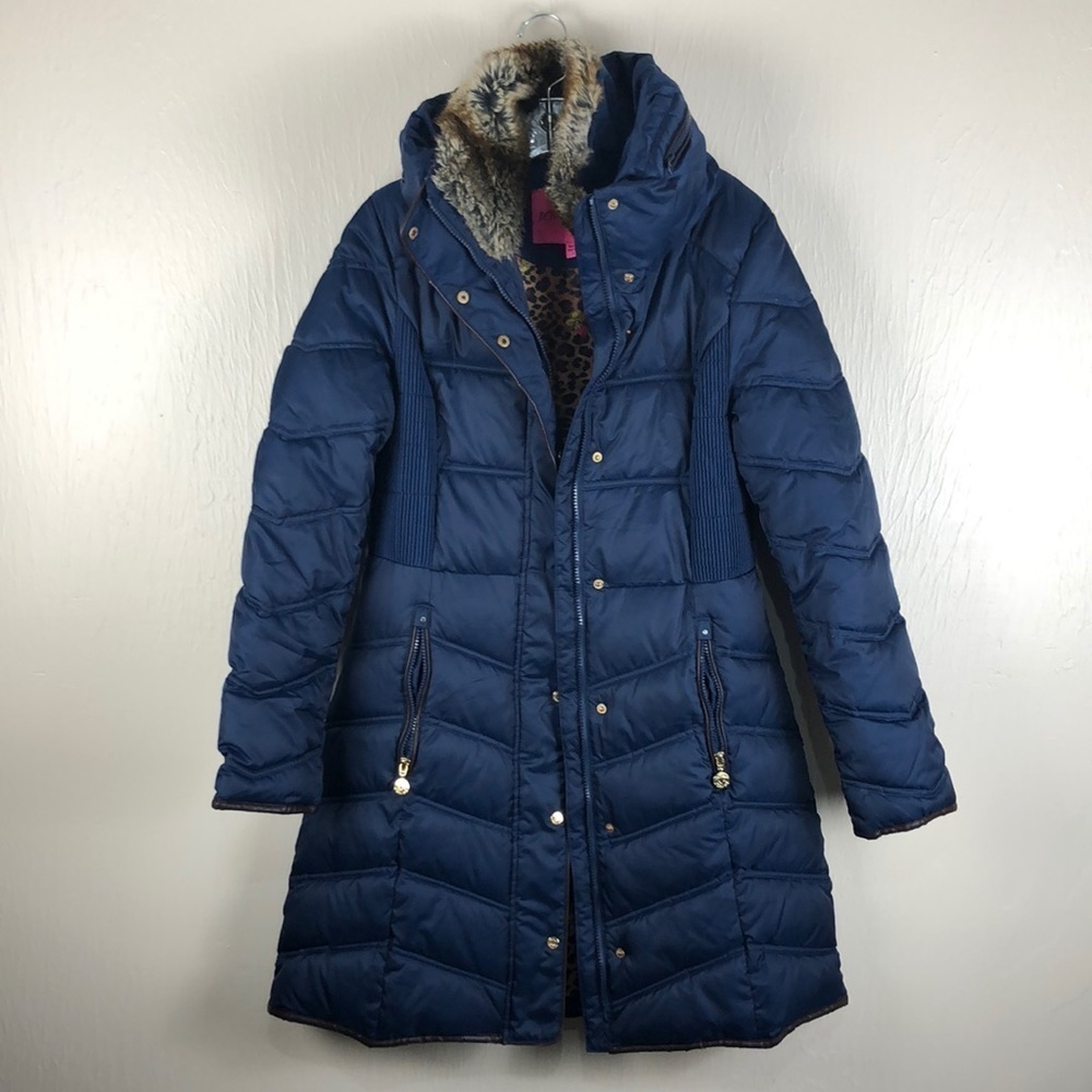 Betsey Johnson Navy Blue Puffer Jacket